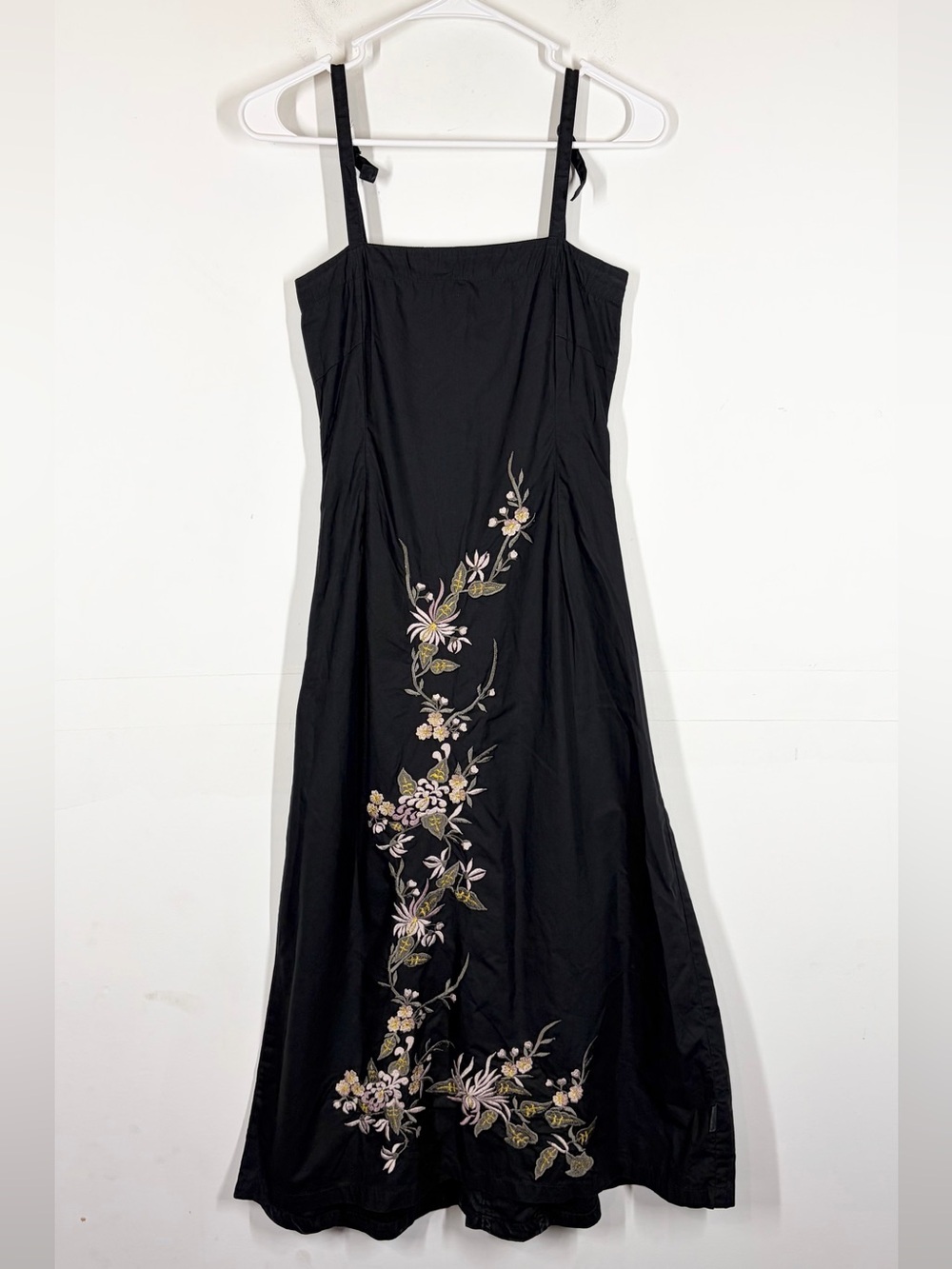 VTG All Saints Y2K Floral Embroidered Dress Size XS